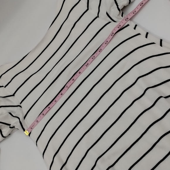 Altar'd State women's small black and white striped long sleeve lined top - Picture 5 of 11